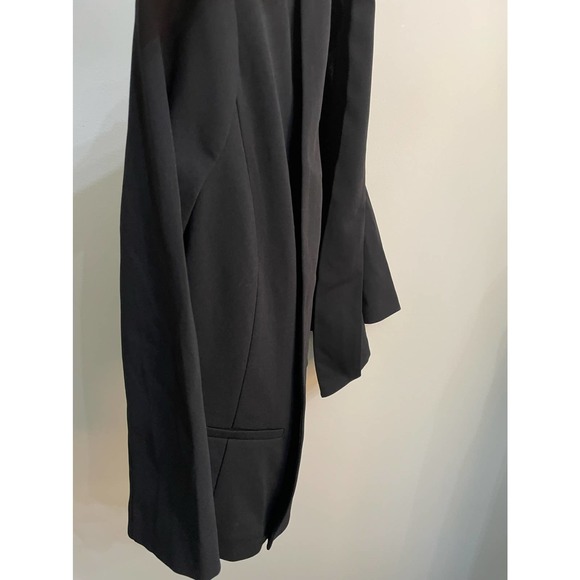 Anne Klein Black Suit Jacket size S Open Front Blazer Shawl Collar - Picture 4 of 10